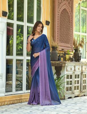 Siroski Work With Chiffon Fabric Padding Saree 1