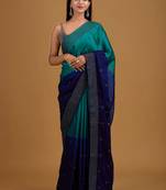Trendmalls  Rangoli Silk Heavy swarovski Double Shade Party Wear Saree With Blouse