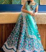  Satin Embroidery Work Wedding, Party Wear Semi-stitched Latest Lehenga Choli With Dupatta
