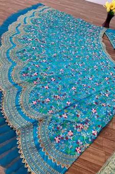 Trendmalls  Satin Embroidery Work Wedding, Party Wear Semi-stitched Latest Lehenga Choli With Dupatta
