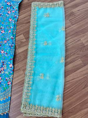 Trendmalls  Satin Embroidery Work Wedding, Party Wear Semi-stitched Latest Lehenga Choli With Dupatta 9