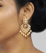 Lightweight Polki Chandbali