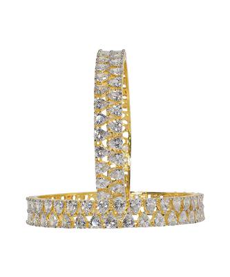 Classic Pear Diamond Bangles Set 3