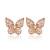 Rosegold Butterfly Earring Tops