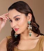 Peack Handcrafted Antique Jhumki Earrings