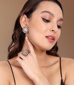 Antique Diamond Eaarings And Ring Set