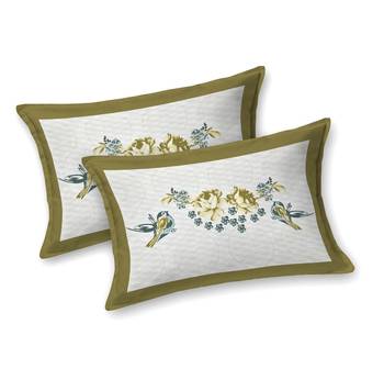 Cotton Printed King Size Double Bedsheet with 2 Pillow Covers Set 4