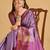 Rich Look Soft Silk Saree In Beautiful Purple Colour