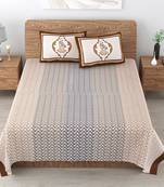 Cotton Printed King Size Double Bedsheet with 2 Pillow Covers Set