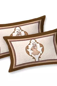 Cotton Printed King Size Double Bedsheet with 2 Pillow Covers Set
