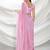 Bollywood Style Sparkling Sequins Work Pink Georgette Partywear Saree