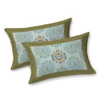 Cotton Printed King Size Double Bedsheet with 2 Pillow Covers Set 2