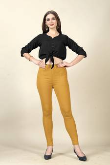 Chiku Colour Regular Pant For Casual Matchig Style