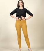 Chiku Colour Regular Pant For Casual Matchig Style