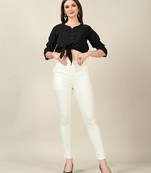 Off White Colour Regular Pant For Casual Matchig Style