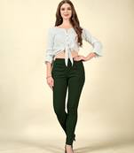 Mahendi Colour Regular Pant For Casual Matchig Style