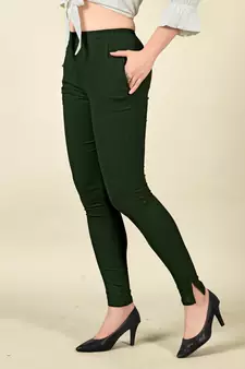 Mahendi Colour Regular Pant For Casual Matchig Style