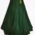 Embellished and solid Bottle Green Velvet Designer semi-stitched Half saree with unstitched Blouse and dupatta