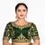 Embellished and solid Bottle Green Velvet Designer semi-stitched Half saree with unstitched Blouse and dupatta