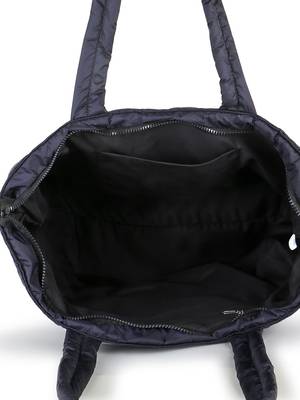 Uno Black Quilted Polyester Diamond Self Design Handheld Bag 5