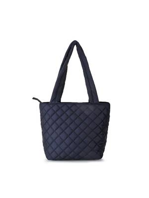Anekaant Uno Black Quilted Polyester Diamond Self Design Handheld Bag 2