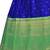 R blue and Green  Zari work Banarasi silk semi-stitched Half saree with unstitched Blouse and dupatta