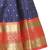 Get the stunning look by dressing up with latest trendy Blue and Red Half Saree with unstitched Blouse and Dupatta