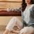 Hand Embroidered Grey Georgette Lucknowi Chikankari Indian Women Short Kurti With Slip