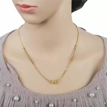 Yellow pearl mangalsutra 2