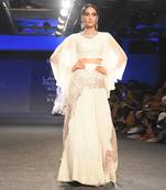 OFF WHITE EMBROIDERED LEHENGA SET