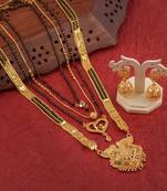 Yellow pearl mangalsutra