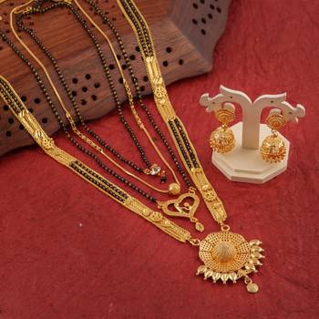 Yellow pearl mangalsutra 1
