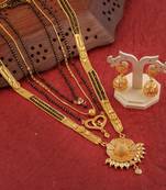 Yellow pearl mangalsutra