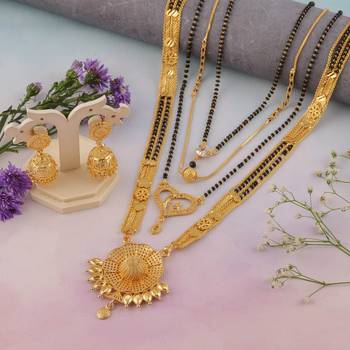 Yellow pearl mangalsutra 5