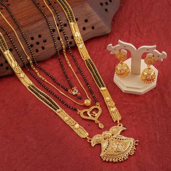 Yellow pearl mangalsutra 5