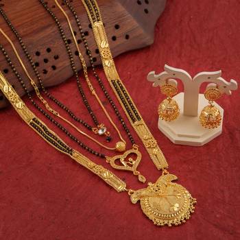 Yellow pearl mangalsutra 5