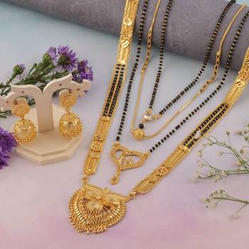 Yellow pearl mangalsutra 1