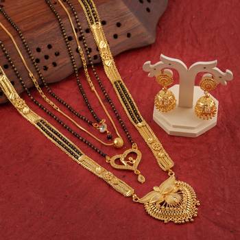 Yellow pearl mangalsutra 5