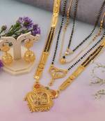 Yellow pearl mangalsutra