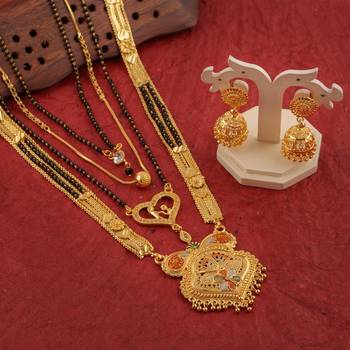 Yellow pearl mangalsutra 5