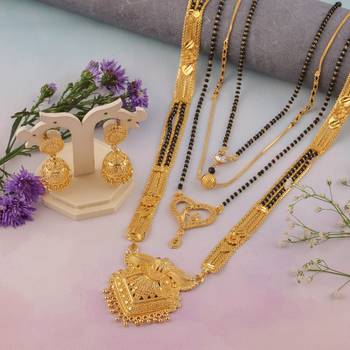 Yellow pearl mangalsutra 1
