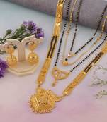 Yellow pearl mangalsutra