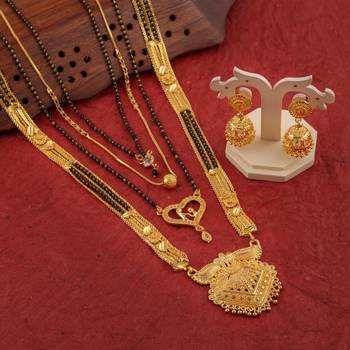 Yellow pearl mangalsutra 5