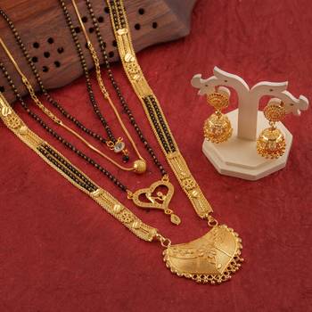 Yellow pearl mangalsutra 1