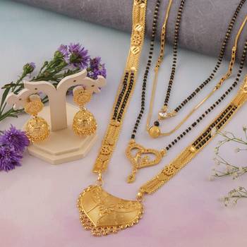 Yellow pearl mangalsutra 5