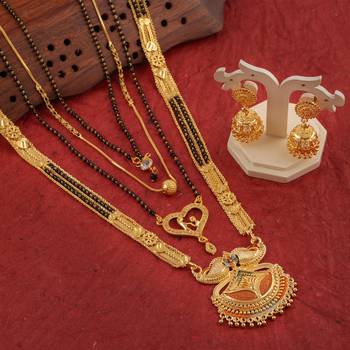 Yellow pearl mangalsutra 5