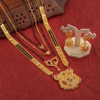 Yellow pearl mangalsutra 1