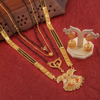 Yellow pearl mangalsutra 1