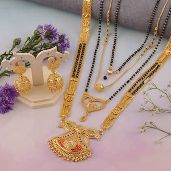 Yellow pearl mangalsutra 5