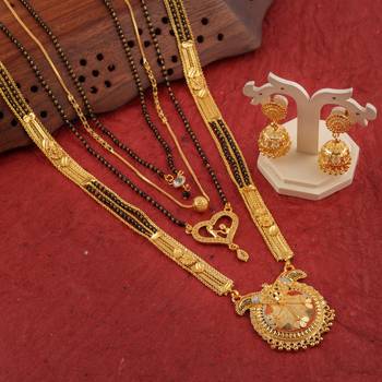 Yellow pearl mangalsutra 1